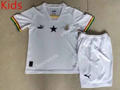 2022-2023 Ghana Home White Kids/Youth Soccer Uniform-507