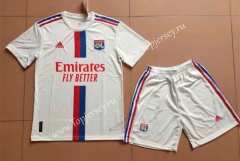 2022-2023 Olympique Lyonnais Home White Soccer Uniform-718