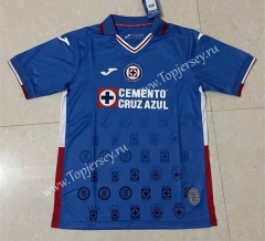 (S-3XL)2022-2023 Cruz Azul Home Blue Thailand Soccer Jersey AAA-818