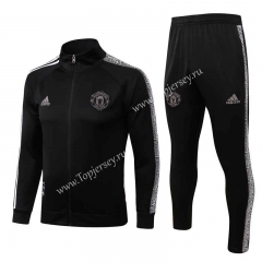 2022-2023 Manchester United Black Thailand Soccer Jacket Uniform-815