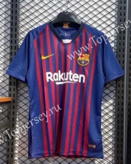 Retro Version 18-19 Barcelona Home Red&Blue Thailand Soccer Jersey AAA-2669