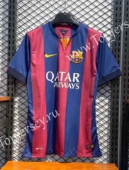 Retro Version 14-15 Barcelona Red&Blue Thailand Soccer Jersey AAA-2669
