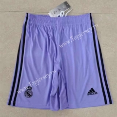 2022-2023 Real Madrid Away Purple Thailand Soccer Shorts-5805