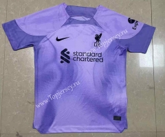 2022-2023 Liverpool Goalkeeper Purple Thailand Soccer Jersey AAA-809