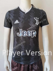 Player Version 2022-2023 Juventus Away Black Thailand Soccer Jersey AAA-807