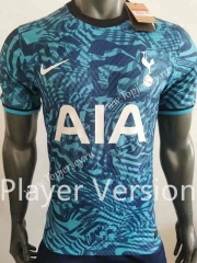Player Version 2022-2023 Tottenham Hotspur 2nd Away Blue Thailand Soccer Jersey AAA-518
