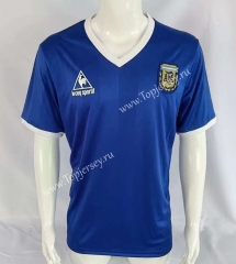 Retro Version 1986 Argentina Blue Thailand Soccer Jersey AAA-503