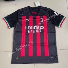 Correct Version 2022-2023 AC Milan Home Red&Black Thailand Soccer Jersey AAA-809