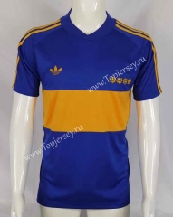 Retro Version 1981-1982 Boca Juniors Home Blue Thailand Soccer Jersey AAA-503