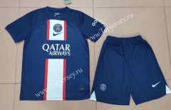 Correct Version 2022-2023 Paris SG Home Blue Soccer Uniform-718