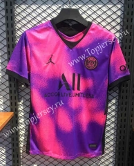 Retro Version 20-21 Paris SG Pink&Purple Thailand Soccer Jersey AAA-2669