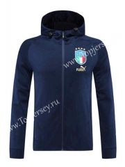 2022-2023 Italy Royal Blue Thailand Soccer Jacket With Hat-LH