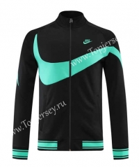 Nike Black&Laker Blue Thailand Soccer Jacket-LH