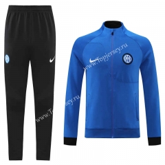 2022-2023 Inter Milan Camouflage Blue Thailand Soccer Jacket Uniform -LH
