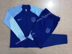 2022-2023 Atletico Madrid Camouflage Blue Thailand Soccer Jacket Uniform-815