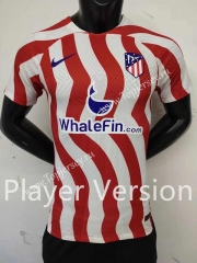 Player Version 2022-2023 Atletico Madrid Home Red&White Thailand Soccer Jersey AAA