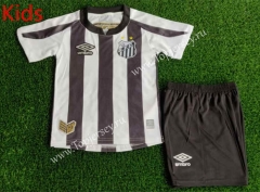 2022-2023 Santos FC Away Black&White Kids/Youth Soccer Uniform-3871