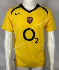 Retro Version 05-06 Arsenal Away Yellow Thailand Soccer Jersey AAA-503