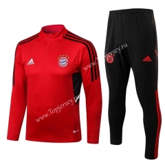 2022-2023 Bayern München Red Thailand Soccer Tracksuit-815