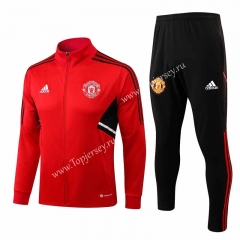 2022-2023 Manchester United Red Thailand Soccer Jacket Uniform -815