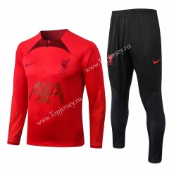 2022-2023 Liverpool Red Thailand Soccer Tracksuit-815