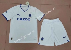 2022-2023 Olympique de Marseille Home White Soccer Uniform-718