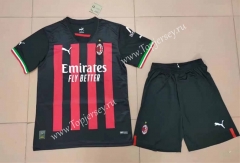 2022-2023 AC Milan Home Red&Black Soccer Uniform-718