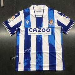 2022-2023 Real Sociedad Home Blue&White Thailand Soccer Jersey AAA