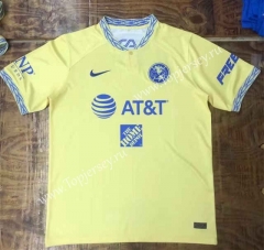 2022-2023 Club America Home Yellow Thailand Soccer Jersey AAA-HR