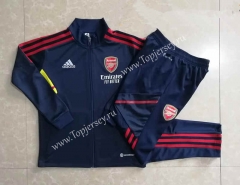 2022-2023 Arsenal Royal Blue Kids/Youth Soccer Jacket Uniform-815