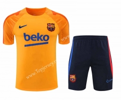 2022-2023 Barcelona Orange Thailand Soccer Uniform-418