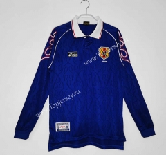 Retro Version 1998 Japan Home Blue LS Thailand Soccer Jersey AAA-C1046