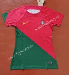 2022-2023 Portugal Home Red&Green Women Thailand Soccer Jersey AAA-708