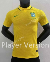 Player Version 2022-2023 Brazil Home Yellow Thailand Soccer Jersey AAA-2016