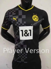 Player Version 2022-2023 Borussia Dortmund Away Black Thailand Soccer Jersey AAA
