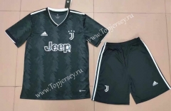 2022-2023 Juventus Away Black Soccer Uniform-718
