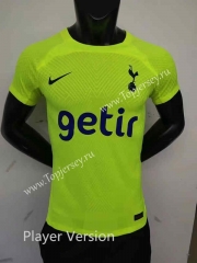Player 2022-2023 Tottenham Hotspur Fluorescent Green Thailand Training Soccer Jersey AAA-2773