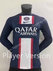Player Version 2022-2023 Paris SG Home Blue LS Thailand Soccer Jersey AAA-2016