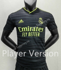 Player Version 2022-2023 Real Madrid 2nd Away Black Thailand Soccer Jersey AAA-888