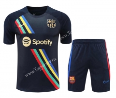 2022-2023 Barcelona Black Thailand Soccer Uniform-418