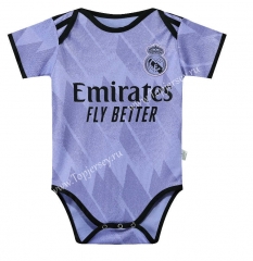2022-2023 Real Madrid Away Purple Baby Soccer Uniform-CS