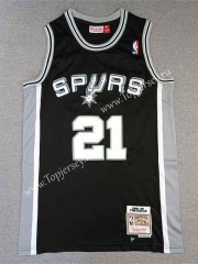 San Antonio Spurs Black #21 NBA Jersey-1380
