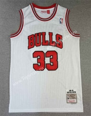 Chicago Bulls White #33 NBA Jersey-1380