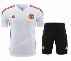 2022-2023 Manchester United White Thailand Soccer Uniform-418