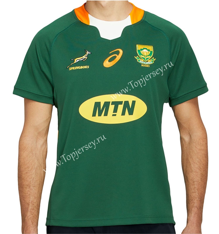 20222023 South Africa Home Green Thailand Rugby JerseySouth Africa
