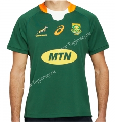 2022-2023 South Africa Home Green Thailand Rugby Jersey