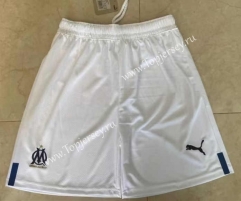 2022-2023 Olympique Marseille Home White Thailand Soccer Shorts-6794