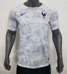2022-2023 France Away White Thailand Soccer Jersey AAA-416