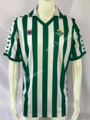 Retro Version 82-85 Real Betis Home White&Green Thailand Soccer Jersey-503