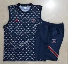 2022-2023 Paris SG Royal Blue Thailand Soccer Vest Tracksuit -815